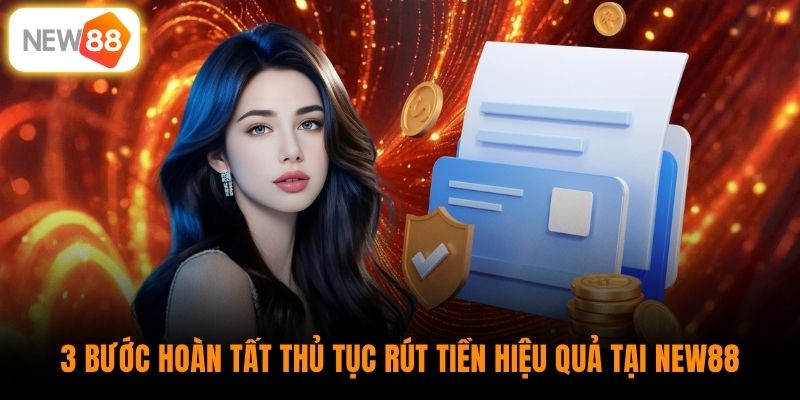 3 bước hoàn tất thủ tục rút tiền hiệu quả tại New88